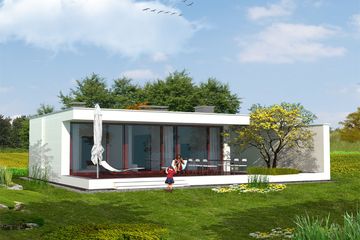  Projekt domu MD-5 (KKA1001) - projekt domu parterowego - Zdjęcie 1