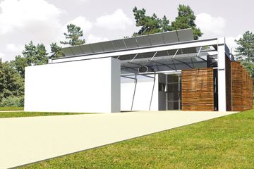  Projekt domu Frame (z wiatą) (WRC1741) - projekt domu parterowego - Zdjęcie 1