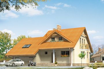  Projekt domu Uwertura 3 (BSA1437) - projekt domu parterowego z poddaszem - Zdjęcie 1