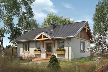  Projekt domu Mikro (1060) (KRD1976) - projekt domu parterowego - Zdjęcie 1