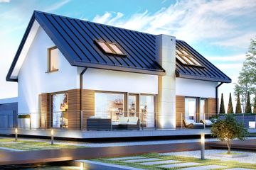  Projekt domu HomeKoncept-16 (KRX1016) - projekt domu parterowego z poddaszem - Zdjęcie 1