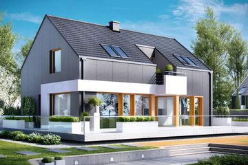  Projekt domu HomeKoncept-17 (KRX1017) - projekt domu parterowego z poddaszem - Zdjęcie 1