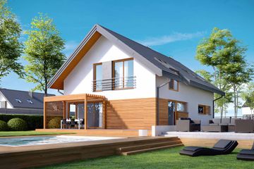  Projekt domu HomeKoncept-20 (KRX1020) - projekt domu parterowego z poddaszem - Zdjęcie 1