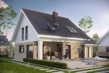  Projekt domu Pedro G1 energo (WRC2427) - projekt domu parterowego z poddaszem - Zdjęcie 1
