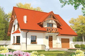  Projekt domu Jolka G1 (WRC1700) - projekt domu parterowego z poddaszem - Zdjęcie 1