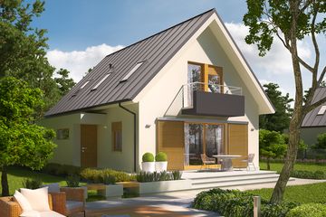  Projekt domu Eliot G1 (WRC2280) - projekt domu parterowego z poddaszem - Zdjęcie 1