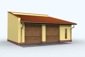  Projekt garażu G97 (SLN1190) - projekt garażu parterowego - Zdjęcie 1