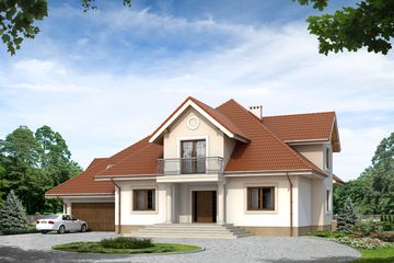  Projekt domu Artemida (BSA1661) - projekt domu parterowego z poddaszem - Zdjęcie 1