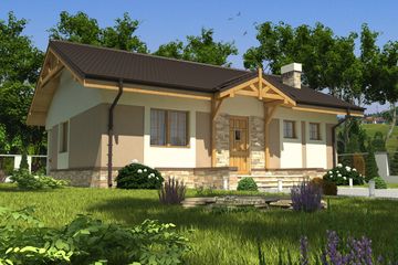  Projekt domu Szymek bez garażu [B] (WRF1145) - projekt domu parterowego - Zdjęcie 1