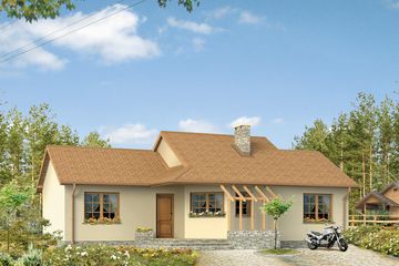  Projekt domu Szyper 8 (BSA1447) - projekt domu parterowego - Zdjęcie 1