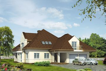  Projekt domu Ocean 3 (BSA1450) - projekt domu parterowego z poddaszem - Zdjęcie 1