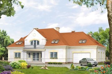  Projekt domu Ocean 4 (BSA1451) - projekt domu parterowego z poddaszem - Zdjęcie 1