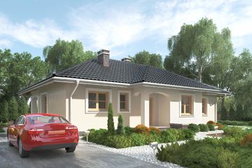  Projekt domu Kira (1071) (KRD1984) - projekt domu parterowego - Zdjęcie 1