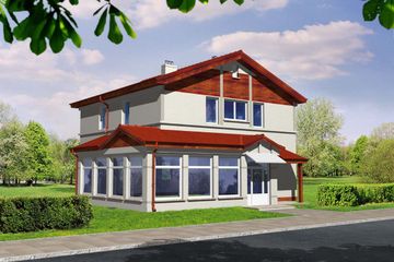  Projekt domu W-0724 (WAA1070) - projekt domu z pełnym piętrem - Zdjęcie 1