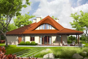  Projekt domu Petra II G2 (WRC2290) - projekt domu parterowego z poddaszem - Zdjęcie 1