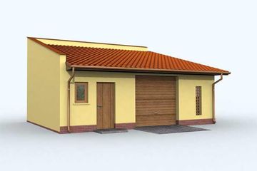  Projekt garażu G107 (SLN1200) - projekt garażu parterowego - Zdjęcie 1