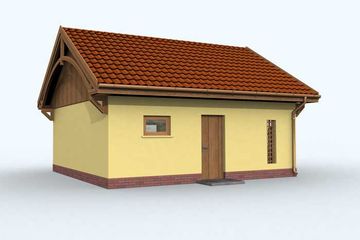  Projekt budynku gospodarczego G112 Budynek Gospodarczy (SLN1205) - projekt budynku parterowego - Zdjęcie 1