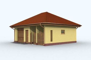  Projekt garażu G116 (SLN1209) - projekt garażu parterowego - Zdjęcie 1