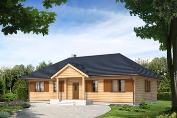  Projekt domu Borówka 3 bal (BSA1666) - projekt domu parterowego - Zdjęcie 1