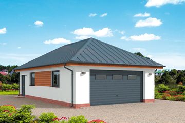  Projekt budynku gospodarczego G319 budynek gospodarczy (SLN2132) - projekt budynku parterowego - Zdjęcie 1