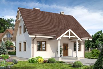  Projekt domu Pliszka 2 dr-T (BSA1679) - projekt domu parterowego z poddaszem - Zdjęcie 1