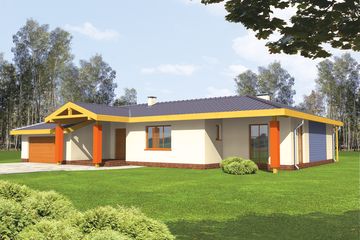  Projekt domu Sabina G2 (WRC2363) - projekt domu parterowego - Zdjęcie 1