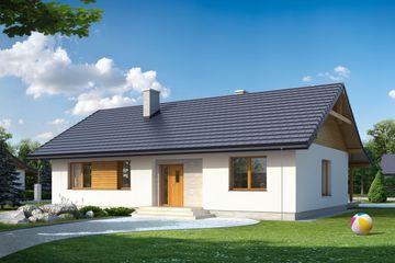  Projekt domu Abra (BSE1001) - projekt domu parterowego - Zdjęcie 1