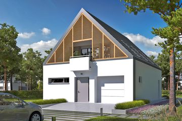  Projekt domu Noel G1 energo (WRC2390) - projekt domu parterowego z poddaszem - Zdjęcie 1