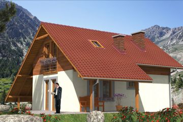  Projekt domu L-7 Dom tradycyjny (BBD1006) - projekt domu parterowego z poddaszem - Zdjęcie 1