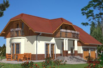  Projekt domu L-16 Dom tradycyjny (BBD1018) - projekt domu parterowego z poddaszem - Zdjęcie 1