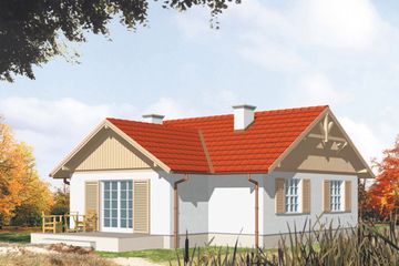  Projekt domu Gazela (KSA1019) - projekt domu parterowego - Zdjęcie 1