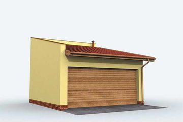  Projekt garażu G27mini (SLN1124) - projekt garażu parterowego - Zdjęcie 1