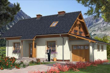  Projekt domu L-63 Dom tradycyjny (BBD1089) - projekt domu parterowego z poddaszem - Zdjęcie 1