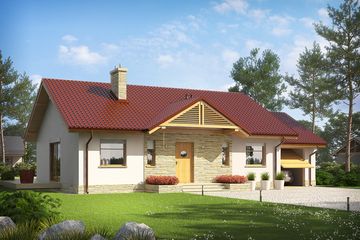  Projekt domu Kornel III G1 energo (WRC2399) - projekt domu parterowego - Zdjęcie 1