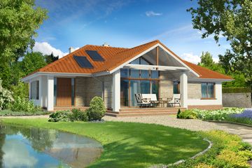  Projekt domu Nashville LMB45 (WRB1343) - projekt domu parterowego - Zdjęcie 1