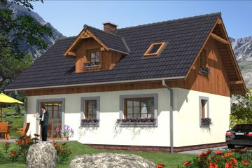  Projekt domu L-29 Dom tradycyjny (BBD1034) - projekt domu parterowego z poddaszem - Zdjęcie 1