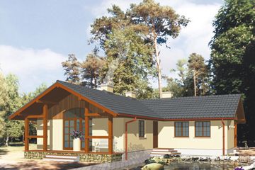  Projekt domu Balaton (KSA1006) - projekt domu parterowego - Zdjęcie 1