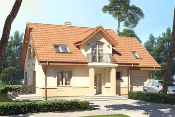  Projekt domu Koralgol (BSB1035) - projekt domu parterowego z poddaszem - Zdjęcie 1