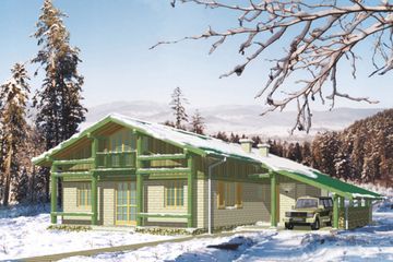  Projekt domu Puma (KSA1052) - projekt domu parterowego z poddaszem - Zdjęcie 1