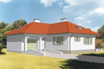  Projekt domu Salamandra (KSA1055) - projekt domu parterowego - Zdjęcie 1