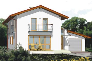  Projekt domu Tango (KSA1060) - projekt domu z pełnym piętrem - Zdjęcie 1