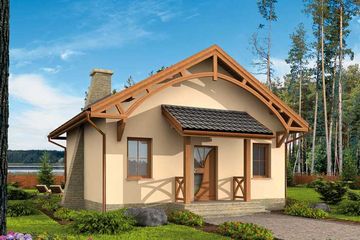  Projekt domu letniskowego La Lora dom letniskowy (SLN1050) - projekt domu letniskowego parterowego - Zdjęcie 1