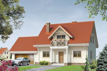  Projekt domu Azalia 3 (BSA1339) - projekt domu parterowego z poddaszem - Zdjęcie 1