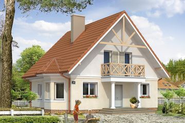  Projekt domu Berberys (BSA1342) - projekt domu parterowego z poddaszem - Zdjęcie 1