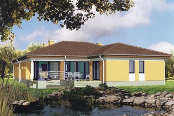  Projekt domu Zefir (KSA1076) - projekt domu parterowego - Zdjęcie 1