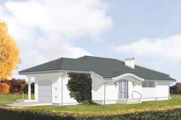  Projekt domu Pasja (KSA1086) - projekt domu parterowego - Zdjęcie 1