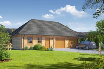  Projekt garażu gd h2 (KRP1541) - projekt garażu parterowego - Zdjęcie 1