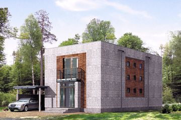  Projekt domu Bryg (BSA1348) - projekt domu z pełnym piętrem - Zdjęcie 1