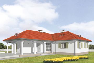  Projekt domu Arkada (KSA1095) - projekt domu parterowego - Zdjęcie 1