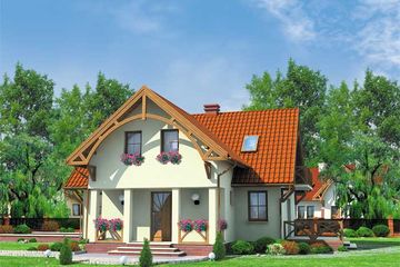  Projekt domu Palermo (SLN1061) - projekt domu parterowego z poddaszem - Zdjęcie 1